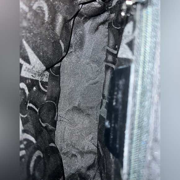 Ferragamo Black Suede Bag with Silver Clasp - Picture 10 of 16